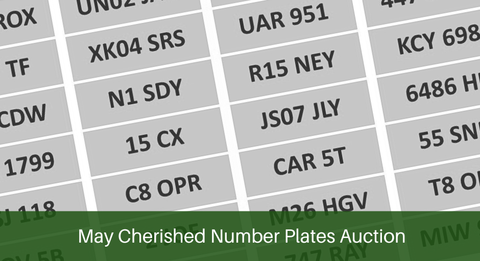 May Cherished Number Plate Auction